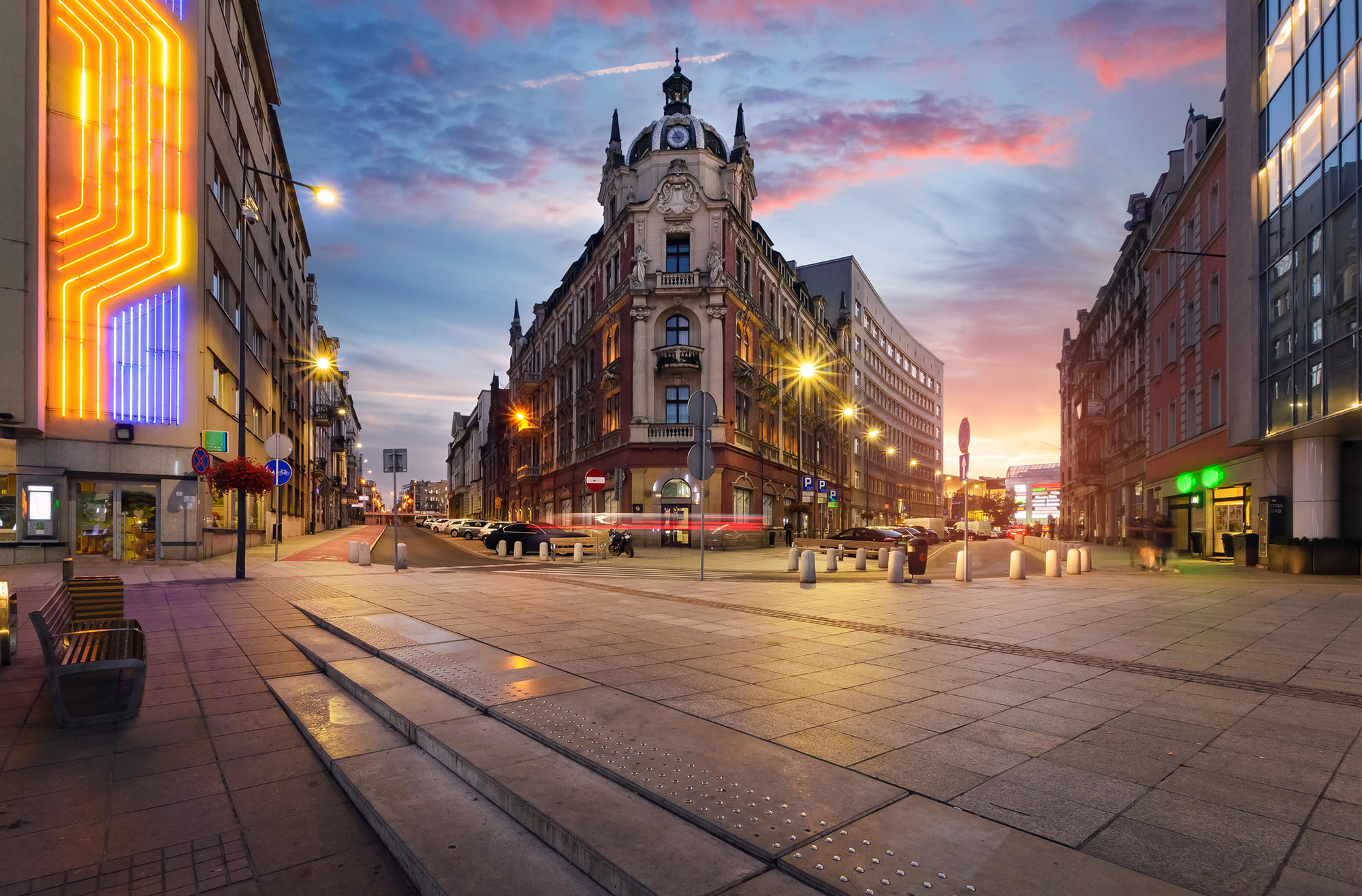 Katowice central square